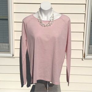 Loft Light Weight Pink Top Size Large NEW!!!